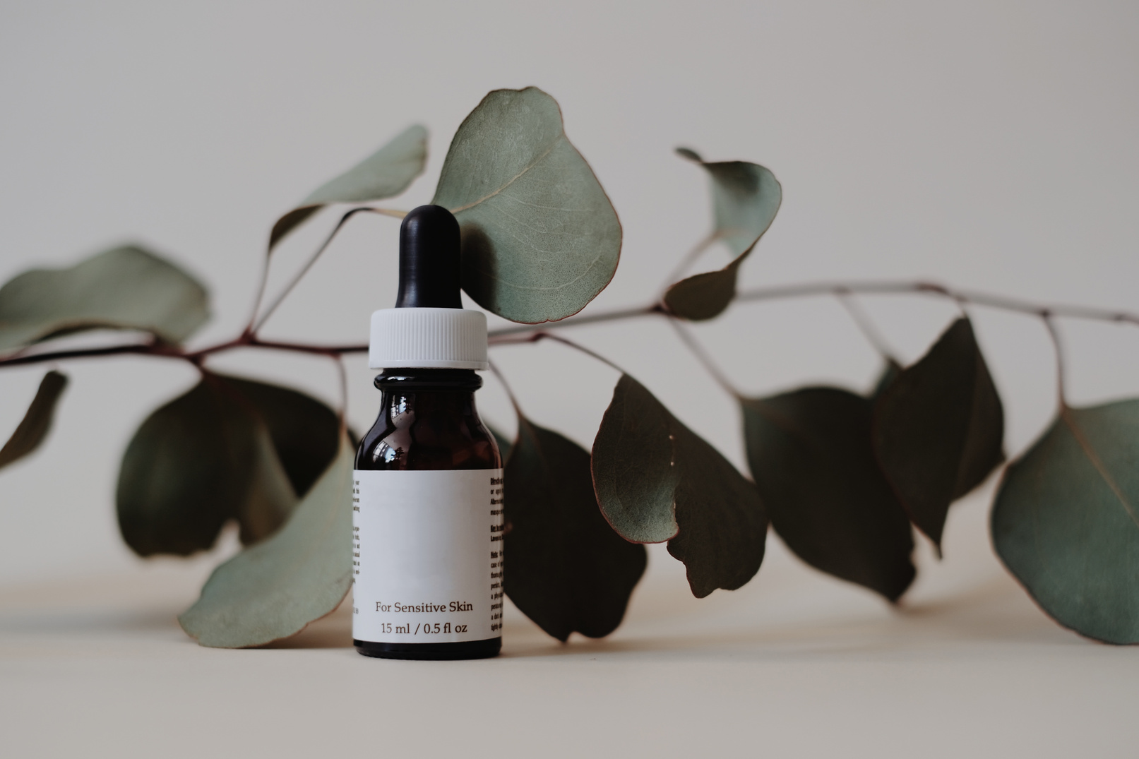 Skincare product in dropper bottle